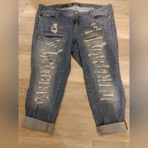 Torrid Distressed Premium Boyfriend Jeans